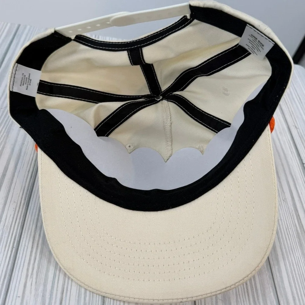 Whataburger Tailgate Champs Rope Hat Academy Mens Cream Orange Snapback OSFM NEW